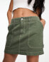 Фото #1 товара Mango cargo detail skirt in light green