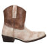 Фото #1 товара Roper Dusty Embossed Snip Toe Booties Womens Beige Casual Boots 09-021-0980-2907