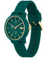 Women's L.12.12 Multi Green Silicone Strap Watch 38mm