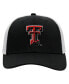 Фото #3 товара Men's Black, White Texas Tech Red Raiders Trucker Snapback Hat