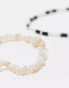 Фото #4 товара ASOS DESIGN 2 pack anklet with faux shells