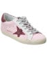 Фото #1 товара Golden Goose Superstar Leather & Glitter Sneaker Women's Pink 35