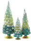 Фото #1 товара Cody Foster & Co. Gltr Gradient Tree Set Of 3 Green