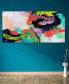 Фото #5 товара Colorful Frameless Free Floating Tempered Art Glass Abstract Wall Art by EAD Art Coop, 36" x 72" x 0.2"