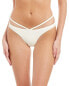 Фото #1 товара Jonathan Simkhai 286048 Women's Solid Strappy Bikini Bottoms, Size Large