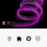 Фото #3 товара Floating Grip HDMI Kabel High Speed 8K/60Hz LED 3.0m pink - Cable - Digital/Display/Video