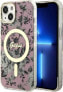 Guess Guess Flower MagSafe - Etui iPhone 14 Plus (Różowy)