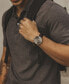 ფოტო #5 პროდუქტის Men's Legacy Quartz Leather Brown Watch 42mm