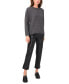 ფოტო #3 პროდუქტის Women's Mock-Neck High-Low Sweater