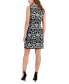 ფოტო #2 პროდუქტის Petite Sleeveless Crocheted Sheath Dress