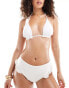 Фото #1 товара Vero Moda mix and match triangle bikini top in snow white