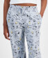 ფოტო #4 პროდუქტის Juniors' Snoopy Drawstring Lounge Pants