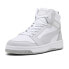 Фото #2 товара Puma Rebound V6 Lace Up Mens White Sneakers Casual Shoes 39232605