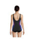 Фото #3 товара Women's Mastectomy Scoop Neck Soft Cup Tugless Sporty One Piece Swimsuit