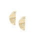 ფოტო #1 პროდუქტის Women's Gold Dented Metallic Drop Earrings