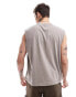 Фото #4 товара Abercrombie & Fitch heavyweight acid wash tank top in taupe