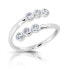 Фото #1 товара Charming silver ring with zircons M01013