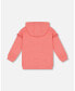 Toddler Girls Super Soft Hooded Tunic With Frill Coral - Toddler|Child