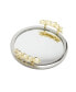 Фото #2 товара Mirror Tray Border Leaf Design on Handle 12" x 2"