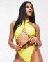 Фото #8 товара Candypants high leg bikini bottom in yellow