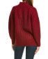 Bcbgmaxazria Oversized Turtleneck Wool-Blend Sweater Women's Red Xs