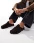 Фото #3 товара Walk London Breeze Slip On Mules In Brown Suede