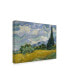Фото #2 товара Vincent Van Gogh 'Wheat Field With Cypresses' Canvas Art - 24" x 18"