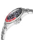 ფოტო #2 პროდუქტის Men's Wall Street Swiss Automatic Silver-Tone Stainless Steel Bracelet Watch 43mm