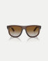 Фото #3 товара Ray-Ban Reverse sunglasses with brown lens in transparent brown