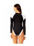 Фото #2 товара Women's Zip Front Rashguard One Piece Swimsuit