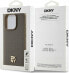 Фото #8 товара DKNY DKNY DKHMP15XPSHRPSW iPhone 15 Pro Max 6.7" brown/brown hardcase Leather Pattern Metal Logo MagSafe