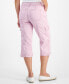 Фото #5 товара Petite Mid Rise Bungee-Hem Capri Pants, Created for Macy's