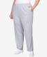 Фото #6 товара Plus Size Comfort Zone French Terry Elastic Waist Average Length Pants