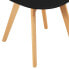 Фото #6 товара Krzesło skandynawskie z drewnianymi nogami do domu restauracji maks. 150 kg 4 szt. CZARNE