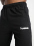 Hummel logo cotton joggers in black 2XL - фото #3