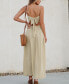 ფოტო #3 პროდუქტის Women's Front Twist & Keyhole Maxi Beach Dress