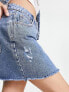 Фото #4 товара Cotton:On denim mini skirt in blue