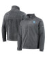 Фото #2 товара Men's Philadelphia 76ers Heathered Charcoal Flanker Full-Zip Jacket