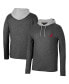 Фото #1 товара Men's Black Alabama Crimson Tide Ballot Waffle-Knit Thermal Long Sleeve Hoodie T-shirt