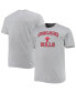 Фото #2 товара Men's Heathered Gray Chicago Bulls Big and Tall Heart and Soul T-shirt