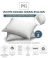 Фото #2 товара White Goose Down Firm Density Stomach Sleeper Pillow with 100% Certified RDS Down, and Removable Pillow Protector - Set of 2, Full/Queen