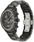 ფოტო #2 პროდუქტის Men's Bold Verso Gunmetal Ionic Plated Steel Bracelet Watch 44mm