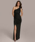 ფოტო #3 პროდუქტის Donna Karan Women's Chain-Trim Ruched Gown