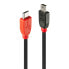 Фото #1 товара Кабель Micro USB LINDY 31717 50 cm Красный/Черный