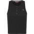 ფოტო #1 პროდუქტის TOMMY JEANS Essential Button Rib sleeveless T-shirt