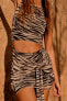 Фото #3 товара Платье из полупрозрачной ткани с принтом и вырезами ZARA