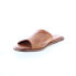 Фото #4 товара Bed Stu Kate F373157 Womens Brown Leather Slip On Slides Sandals Shoes 9