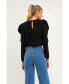 ფოტო #3 პროდუქტის Women's Puff Long Sleeve Top