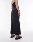 Topshop co-ord technical fabric maxi column skirt in black