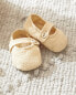 Cotton booties with button